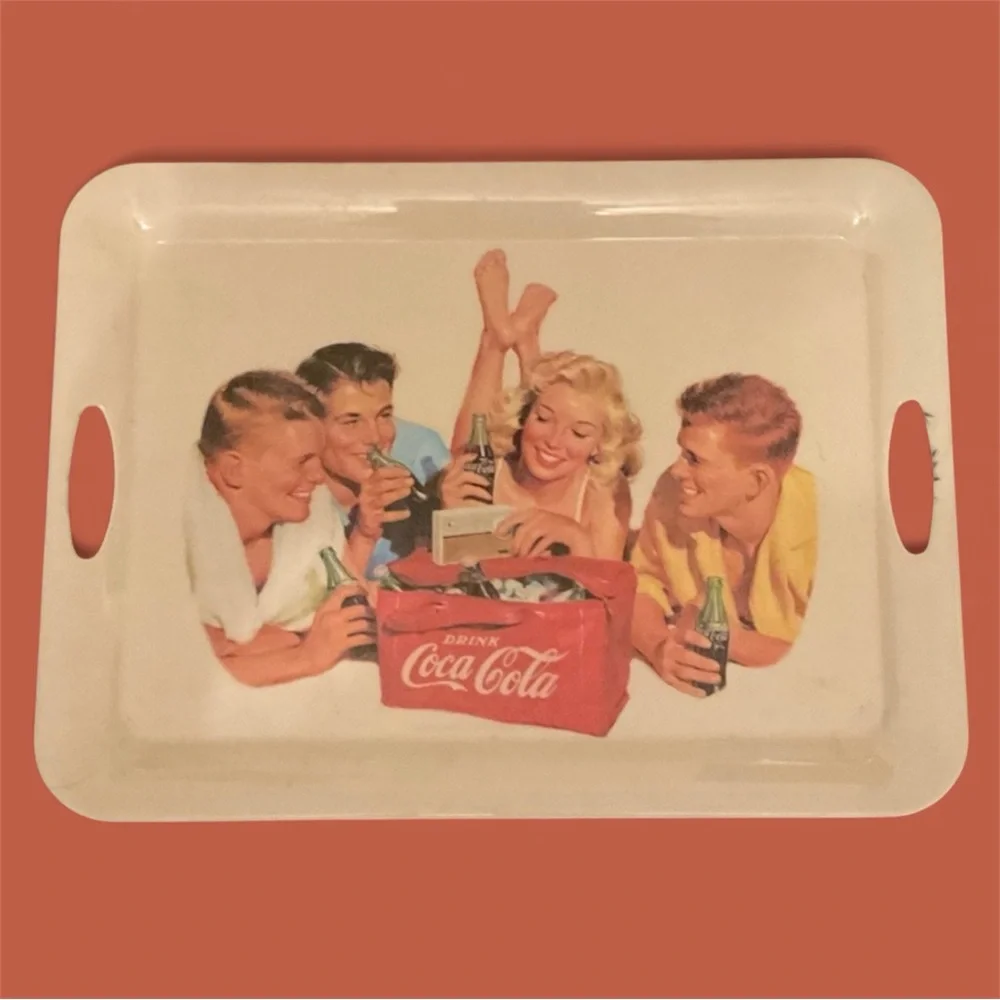 2001 Sakura EVOLUTION Melamine COCA COLA serving TRAY Beach Party 14.5